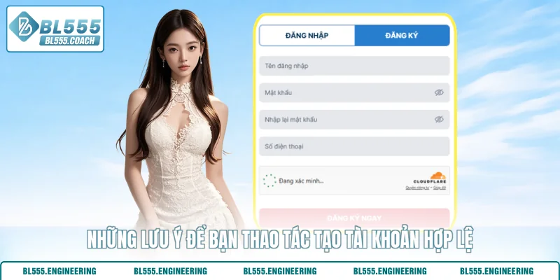Những lưu ý để bạn thao tác tạo tài khoản hợp lệ